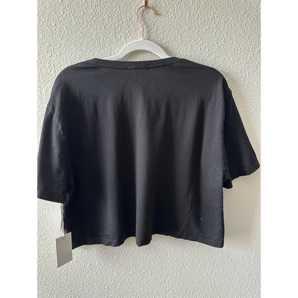 GOOD AMERICAN COTTON CROPPED TEE - Picture 16 of 16